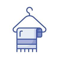 Get your hands on this hanging towel icon design, vector of cleaning towel