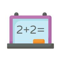 An amazing icon of school board in modern style, mathematics, calculations vector