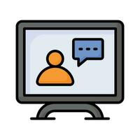 Online chat vector design, ready for premium use