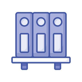 Well designed icon of file folders, premium vector of document archives, binders vector design