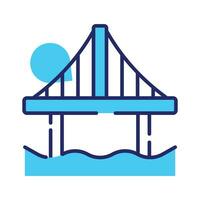 puente vector diseño, aislado en blanco antecedentes