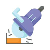 Download this beautifully designed icon of angle grinder, angle grinder with sparks vector