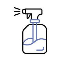 An amazing icon of water spray bottle, cleaning spray bottle vector design