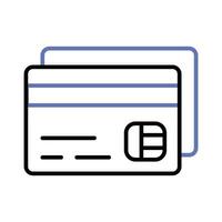 Atm card vector design in modern style, card for online payments and cash withdrawal