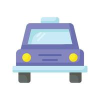 An icon of taxi in trendy style, local transport automobile vector