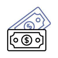 An icon of paper currency in modern style, well designed vector of banknotes