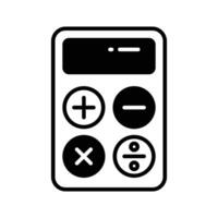 Calculator vector design, mathematical calculation equipment in modern style