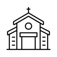 A cathedral building, christian wedding house, church editable vector