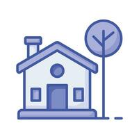 Download this premium icon of cottage in trendy style vector