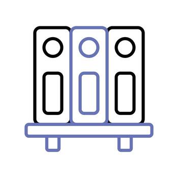 Well designed icon of file folders, premium vector of document archives, binders vector design