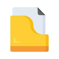 Effortlessly organize your digital world with this File Folder Icon. stationery item, archive containing document vector