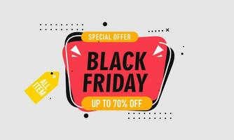 Black friday sale banner vector