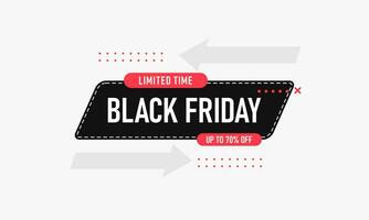 Black friday sale banner vector