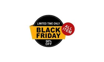 Black friday sale banner vector