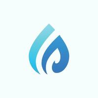 Water drop logo vector icon