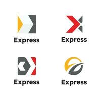 express logo vector icono diseño ilustración plantilla