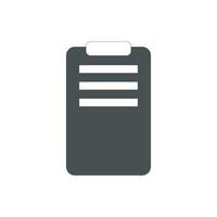 portapapeles archivo documento aislado icono vector