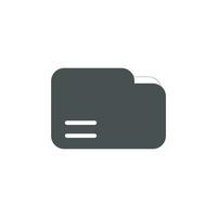 Folder flat icon vector