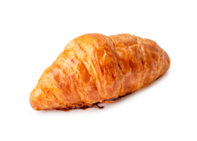 Delicious croissant isolated with clipping path and shadow in png file format