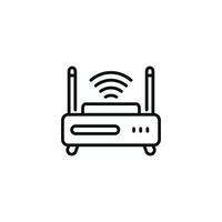 Router icon isolated on white background vector