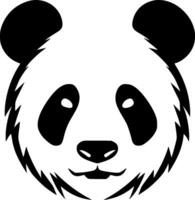 Panda, Minimalist and Simple Silhouette - Vector illustration