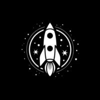 Rocket - Minimalist and Flat Logo - Vector illustration