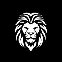 Lion, Black and White Vector illustration