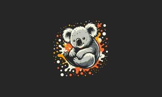 koala funny vector illustration mascot design