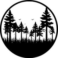 Forest - High Quality Vector Logo - Vector illustration ideal for T-shirt graphic