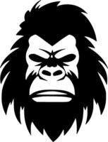 gorila - minimalista y plano logo - vector ilustración