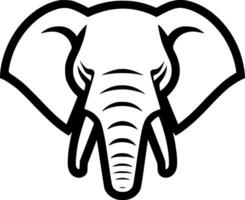 Elephant - Minimalist and Flat Logo - Vector illustration