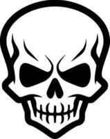 Skull - Minimalist and Flat Logo - Vector illustration