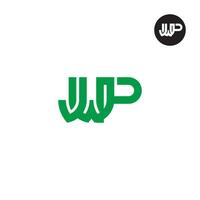 Letter JWP Monogram Logo Design vector