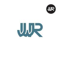 Letter JWR Monogram Logo Design vector