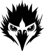 Vulture - Black and White Isolated Icon - Vector illustration