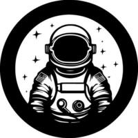 astronauta, minimalista y sencillo silueta - vector ilustración