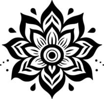 Mandala, Minimalist and Simple Silhouette - Vector illustration