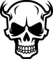 Skull, Minimalist and Simple Silhouette - Vector illustration