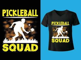 pickleball citar personalizado camiseta diseño ilustrador vector