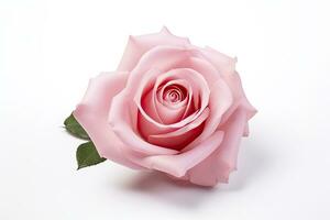 AI generated Pink rose isolated on white background. AI Generated photo