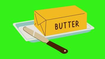 Butter 2d animated video