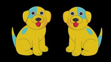 Dog animated 2D cartoon video