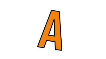 ABC en till z alfabet inlärning animera barn utbildning video