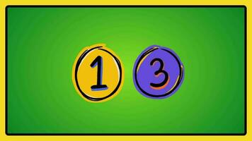 Number counting for kids rhymes preschool education learning video