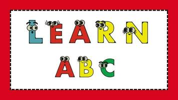 gracioso letras animación ese dice aprender a B C video
