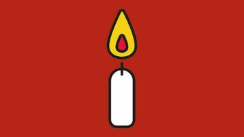 candle cartoon 2d animated video