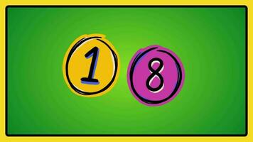 Number counting for kids rhymes preschool education learning video