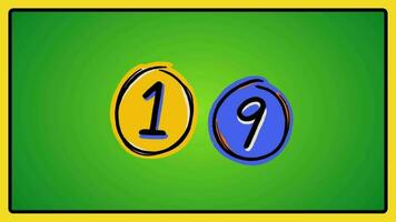 Number counting for kids rhymes preschool education learning video