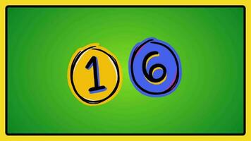 Number counting for kids rhymes preschool education learning video