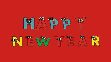 happy new year cartoon 2d animated videos